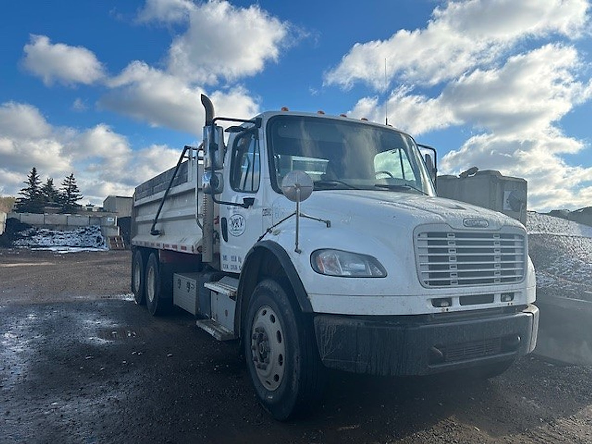Whiterock Landscaping Supplies delivery truck in the yard